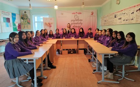“Qız şagirdlərin yaradıcılıq dərnəyi” layihəsinin icrası davam edir