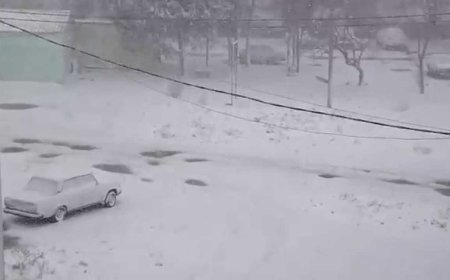 Hava dəyişdi: Bu rayonlara qar yağır