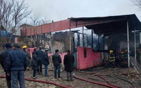 Cəlilabadda 24 km uzaqlıqda yerləşən dağ kəndində ev yanaraq kül olub
