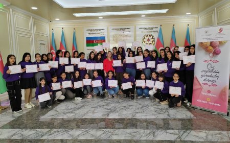 “Qız şagirdlərin yaradıcılıq dərnəyi” layihəsi yekunlaşıb