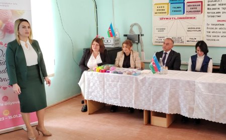 “Qız şagirdlərin yaradıcılıq dərnəyi” layihəsinin açılışı olub