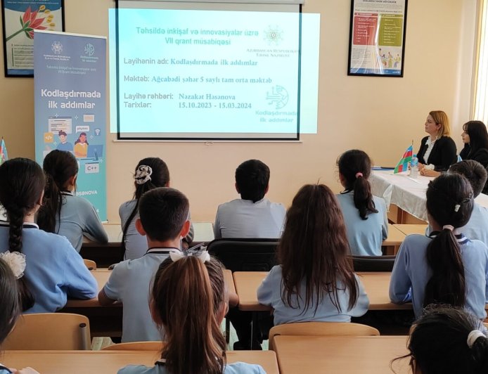 “Kodlaşdırmada ilk addımlar” layihəsinin açılışı olub