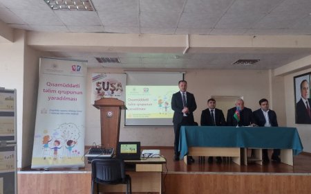 Qısamüddətli təlim qrupunun yaradılması layihəsinin açılış mərasimi keçirilib