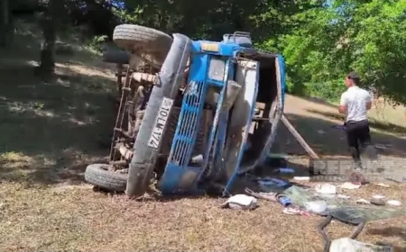 Bu günki ağır yol qəzasında təcili yardım və polis əməkdaşlarının fədakar xidmətləri