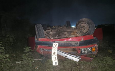 Cəlilabadda avtomobil körpüdən çaya düşüb, xəsarət alanlar var  - FOTO