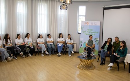 BMT-nin Əhali Fondunun təşkilatçılığı ilə Lənkəranda “Qızlar İqlim Fəaliyyətinin Mərkəzində” adlı düşərgə keçirilib