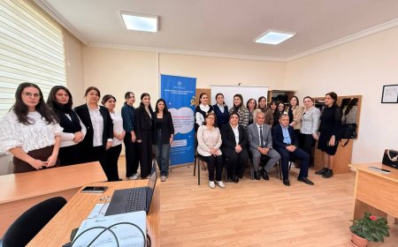 “”FunEasyLearn” tətbiqinin köməyi ilə şagirdlərin ingilis dili üzrə bacarıqlarının inkişaf etdirilməsi” layihəsinin açılışı olub