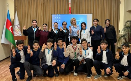 “Sərhədsiz öyrənmə: Aktiv təhsil və şəxsi inkişaf” layihəsi çərçivəsində şagirdlərlə tanışlıq mərhələsi keçirilib