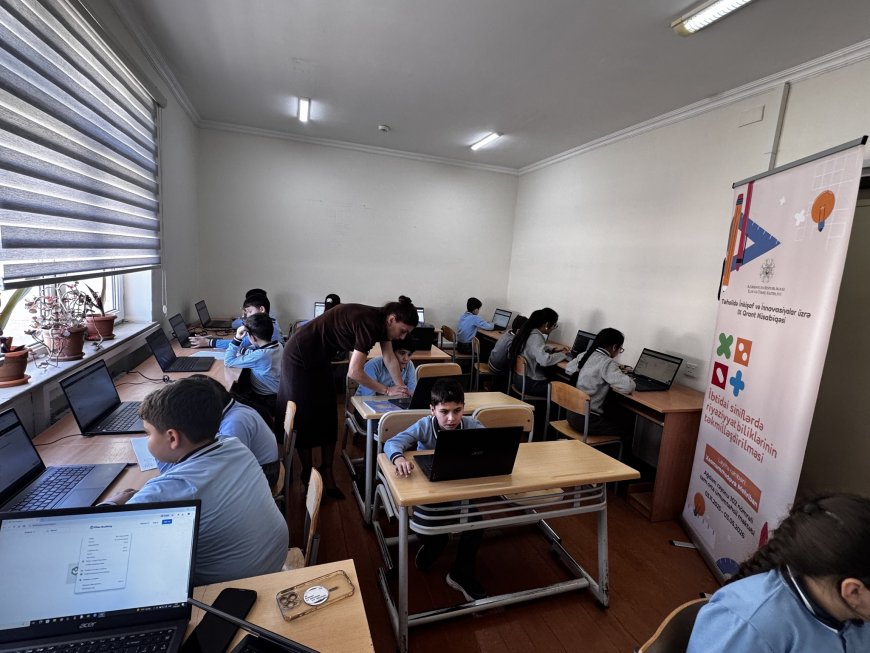 “İbtidai siniflərdə riyaziyyat biliklərinin təkmilləşdirilməsi” layihəsi çərçivəsində dərslər davam edir